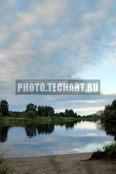 закат на реке в Борке / Природа / реки и озера