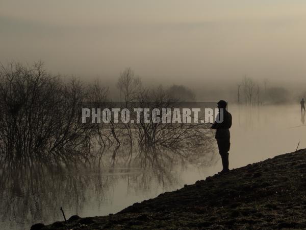 рыбак на рассвете / Отдых и развлечения / отдых на природе