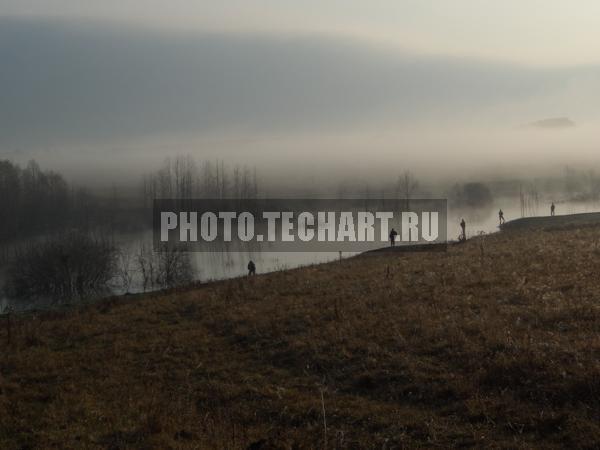 восход на реке / Природа / закаты и рассветы