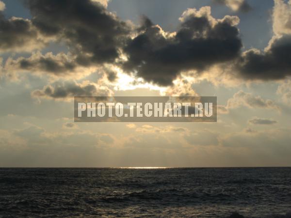 солнце за облаками / Природа / небо и облака