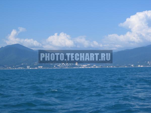 Черное море. Вид на Лазаревское / Природа / моря и океаны
