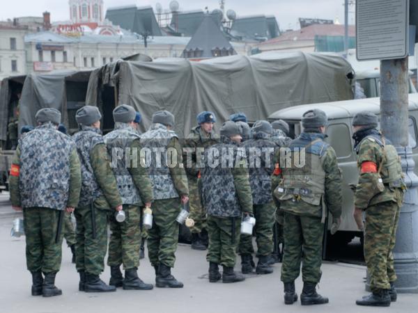 Милиция. Охрана городского мероприятия / Люди / профессии и деятельность