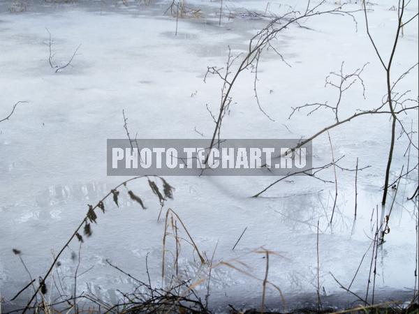 лед на реке / Природа / зимний пейзаж