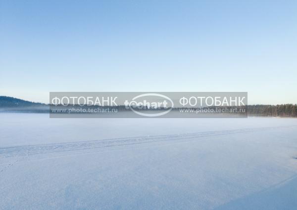 снежное озеро / Природа / леса и поля