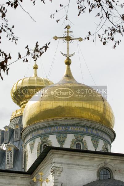 Новый Иерусалим. Купола Воскресенского собора / Город, архитектура / фрагменты и детали