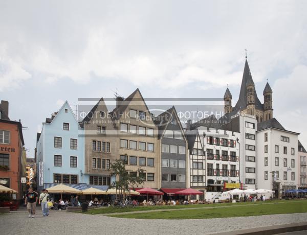 Германия. Кельн. Набережная Рейна. Germany. Koln. / Город, архитектура / городской пейзаж