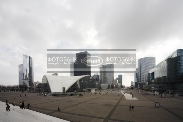 Франция. Париж. Ля Дефанс. France. Paris. La Defence. / Город, архитектура / архитектура и скульптура