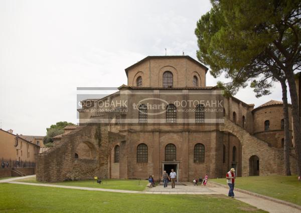 Италия. Равенна. Церковь Сан-Витале. Italy. Ravenna. Basilica di San Vitale. Italia. / Город, архитектура / архитектура и скульптура