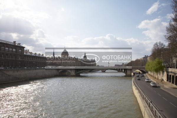 Франция. Париж. Сена. France. Paris. Sena. / Город, архитектура / городской пейзаж