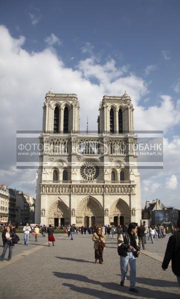 Франция. Париж. Собор Парижской Богоматери. Нотр-Дам. France. Paris. Notre Dame de Paris. / Город, архитектура / архитектура и скульптура