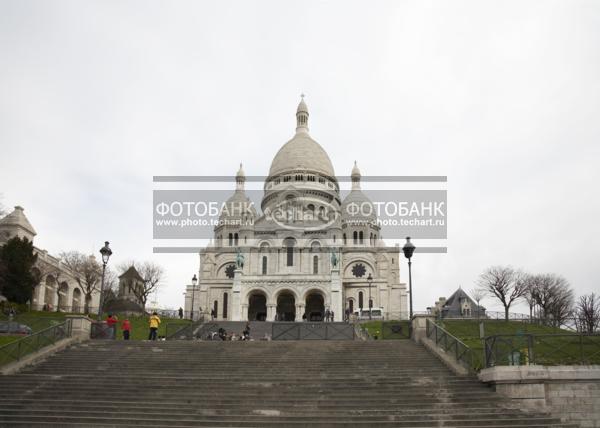 Франция. Париж. Монмартр. Базилика Сакре Кер. France. Paris. Montmartre. Basilica of the Sakre Coeur. / Город, архитектура / архитектура и скульптура