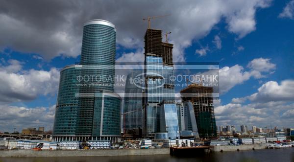 Москва. Строительство Москва-Сити / Город, архитектура / городской пейзаж