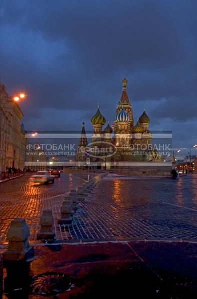 Москва. Красная площадь. Собор Василия Блаженного / Город, архитектура / городской пейзаж