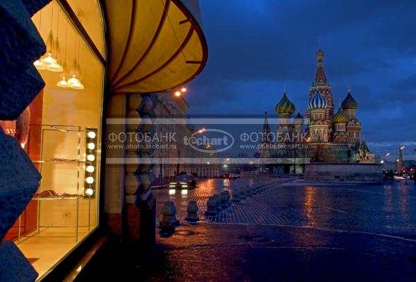 Москва. Красная площадь. Собор Василия Блаженного / Город, архитектура / городской пейзаж