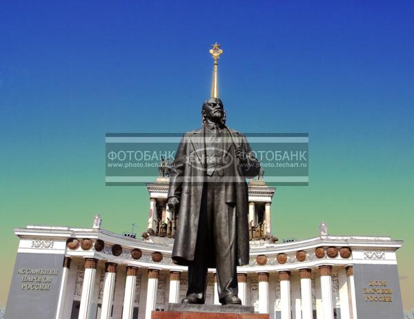 Москва. ВДНХ. Памятник В. И. Ленину. Дом народов России / Город, архитектура / архитектура и скульптура