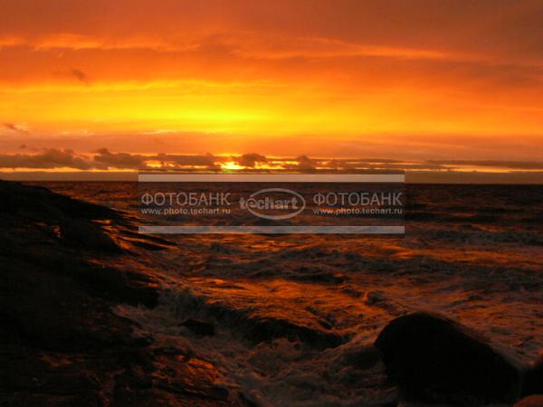 Закат на  Белом море. Россия / Природа / закаты и рассветы