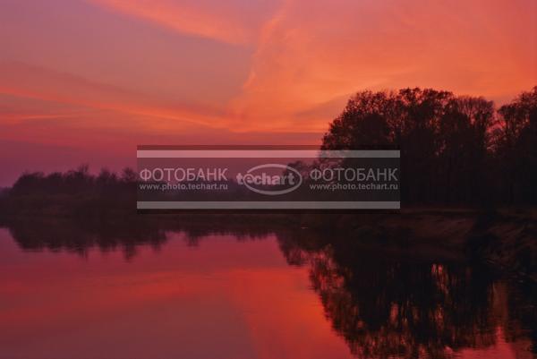 Закат на реку Клязьма. Россия / Природа / закаты и рассветы