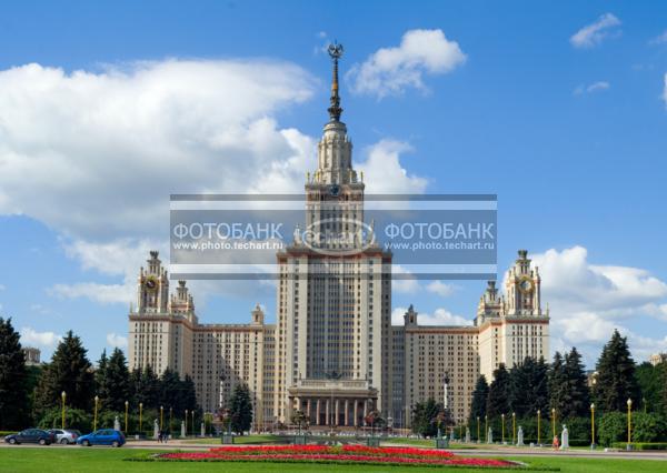 Москва. Здание МГУ / Город, архитектура / городской пейзаж