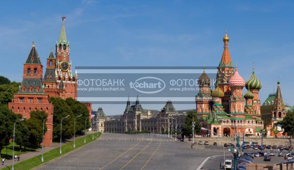 Москва. Собор Василия Блаженного, ГУМ,  Кремль / Город, архитектура / городской пейзаж