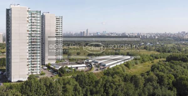 Москва. Крылатское. Лето. Moscow. Krylatskoe. Panorama. Summer. Sky View. / Город, архитектура / городской пейзаж