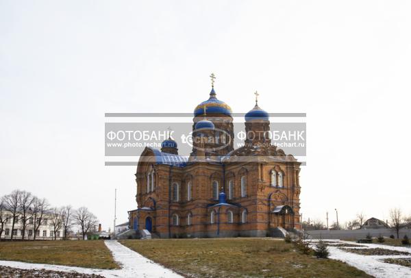 Украина. Козельщина. Козельщанский монастырь. Козельщанский  собор. Рождественско-Богородицкий собор. Ukraine. Kozel'shchyna / Город, архитектура / архитектура и скульптура