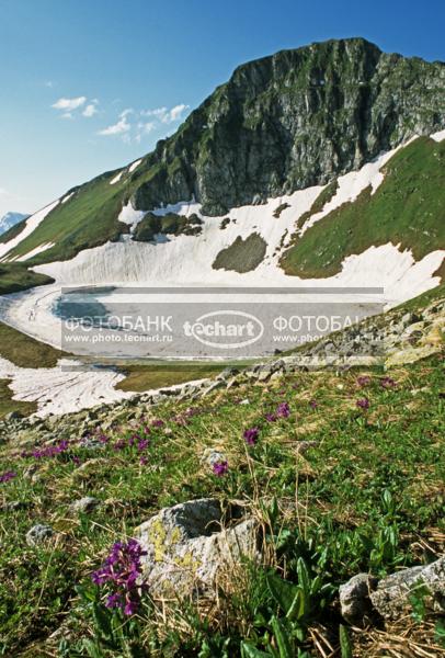 Русский пейзаж. Россия. Кавказский природный биосферный заповедник. Массив Джуга. Джугское озеро / Природа / горы