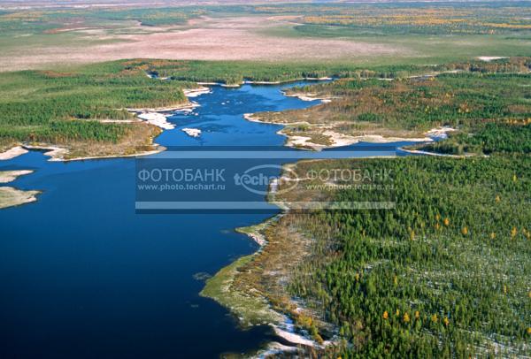 Русский пейзаж. Природа России. Россия. Тюменская область.  Ханты-Мансийский автономный округ. Река Обь / Природа / реки и озера