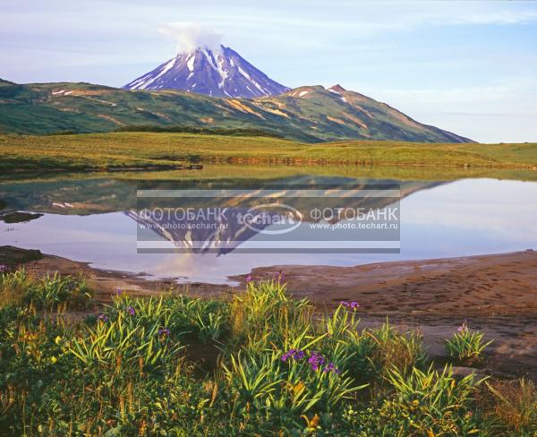 Русский пейзаж. Природа России. Россия. Камчатка. вулкан Вилючинский. Ручей Спокойный / Природа / горы