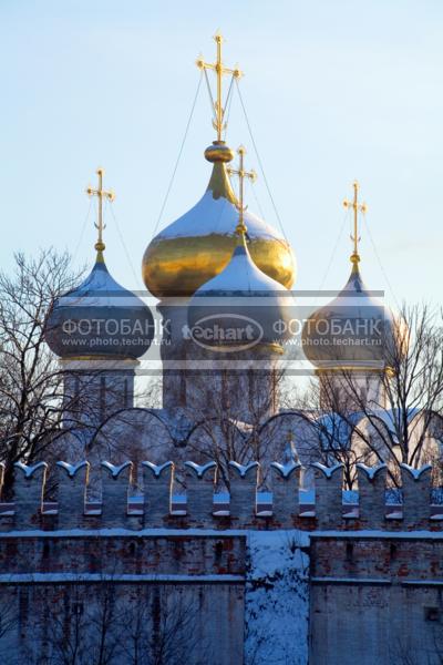 Россия. Москва. Новодевичий монастырь. Куопола Смоленского собора / Город, архитектура / архитектура и скульптура