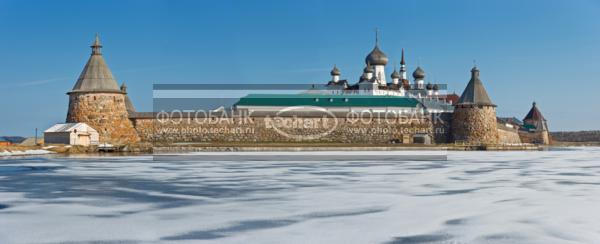 Россия. Панорама. Соловки зимой / Город, архитектура / архитектура и скульптура