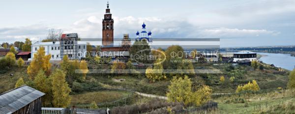 Россия. Панорама города. Урал. Чердынь / Город, архитектура / городской пейзаж