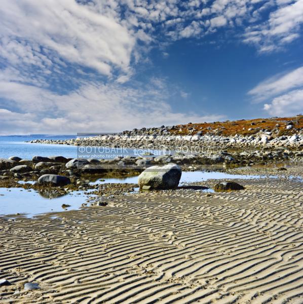 Россия. Природа России. Белое Море. Острова, камни, песок и небо / Природа / прочее