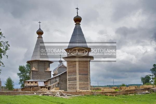 Россия. Архангельская область. Кенозерье. Кенозерский национальный парк. Почозерский погост. Дере / Город, архитектура / национальная архитектура