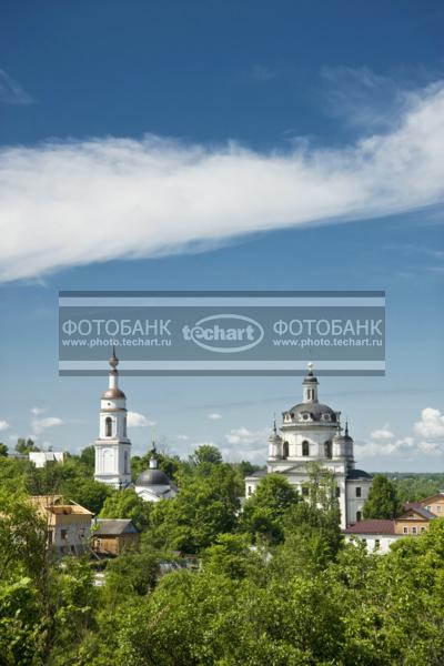 Россия. Малоярославец. Николаевский Черноостровский монастырь / Город, архитектура / городской пейзаж