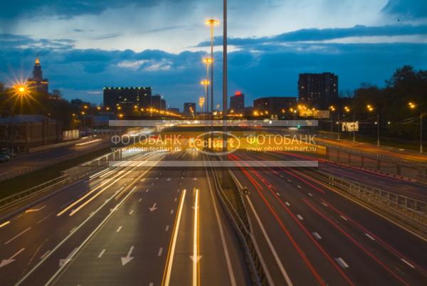 Москва. Ленинградское шоссе после реконструкции / Город, архитектура / городской пейзаж