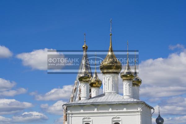 Русские города. Золотое Кольцо. Гороховец. Купола / Город, архитектура / фрагменты и детали