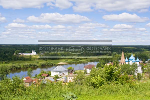 Русские города. Белозерск. Панорама города / Город, архитектура / городской пейзаж