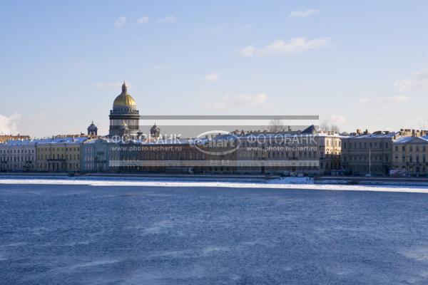 Санкт-Петербург. Зимняя набережная / Город, архитектура / городской пейзаж