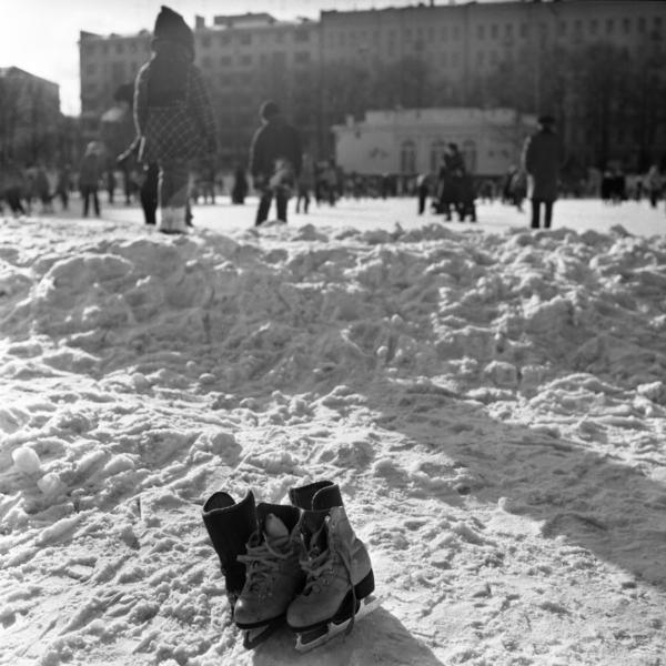 Москва. Патраршии пруды зимой 1979 / Город, архитектура / городской пейзаж