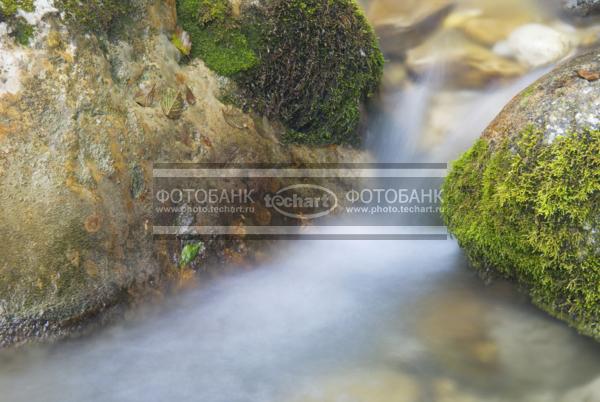 Россия. Северная Осетия. Горный ручей. Камни / Природа / реки и озера