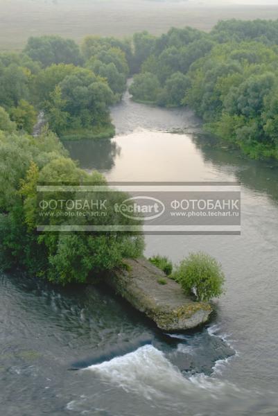 Россия. Тульская область. Утро на реке Красивая Меча / Природа / реки и озера