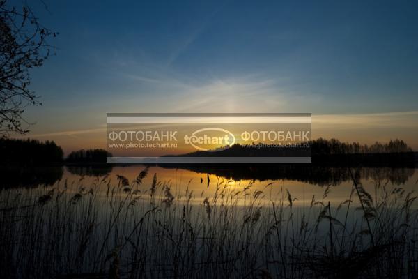 Россия. Псковская область. Озеро Верято. Рассвет / Природа / реки и озера