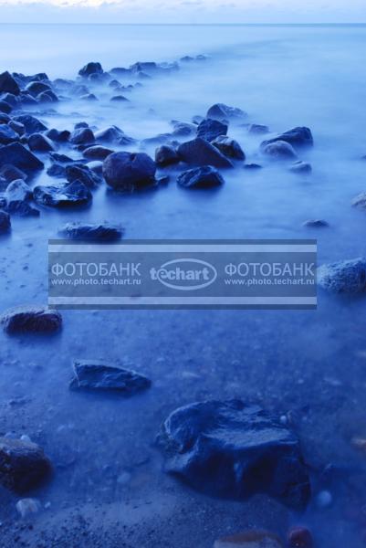 Россия. Калининградская область. Побережье Балтийского моря. Берег, камни / Природа / закаты и рассветы