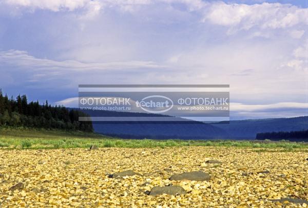 Россия. Сибирь. Красноярский край. Эвенкия. Устье реки Дягдагли / Природа / реки и озера