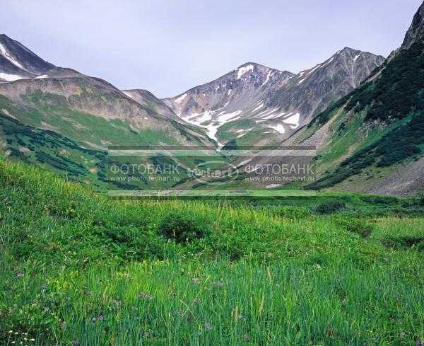 Россия. Камчатка. Озеро Медвежье / Природа / горы