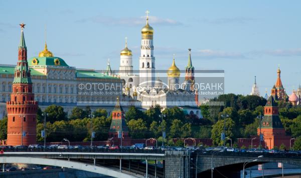 Россия. Москва. Панорама. Кремль, набережная / Город, архитектура / архитектура и скульптура