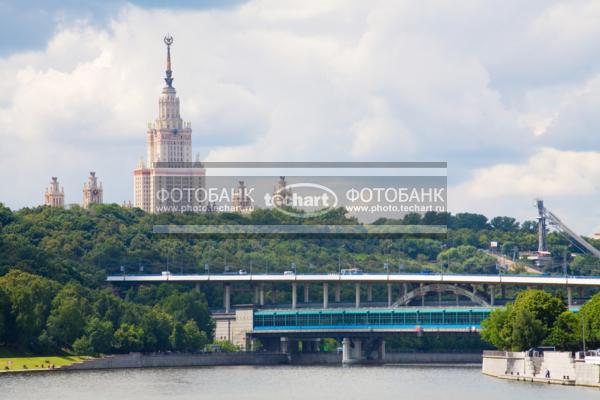 Россия. Москва. Панорама. Метромост / Город, архитектура / архитектура и скульптура