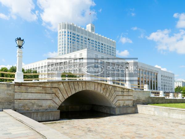 Россия. Москва. Панорама. Дом правительства Москвы / Город, архитектура / архитектура и скульптура