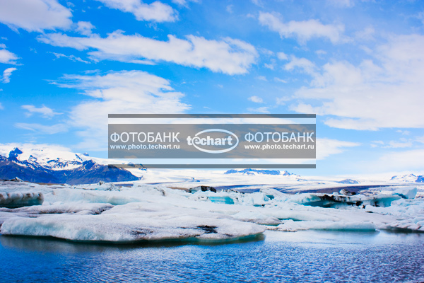 Исландия. Ледник. Озеро / Природа / реки и озера