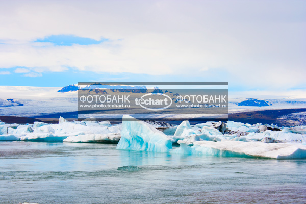 Исландия. Ледник. Озеро / Природа / реки и озера